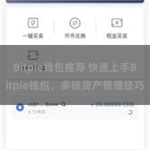 Bitpie钱包推荐 快速上手Bitpie钱包，多链资产管理技巧