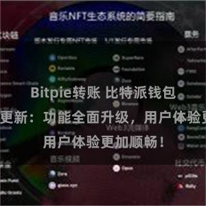 Bitpie转账 比特派钱包最新版本更新：功能全面升级，用户体验更加顺畅！