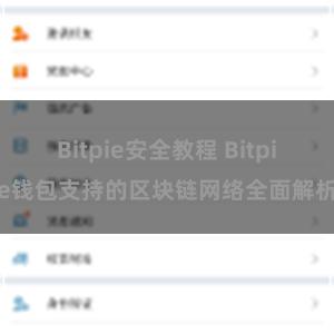 Bitpie安全教程 Bitpie钱包支持的区块链网络全面解析