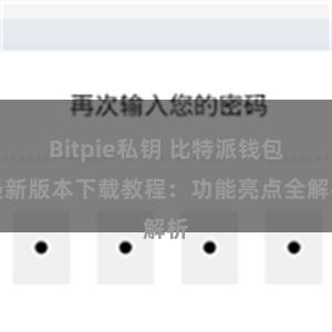 Bitpie私钥 比特派钱包最新版本下载教程：功能亮点全解析