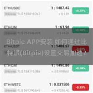 Bitpie APP安装 如何通过比特派(Bitpie)设置交易加速？