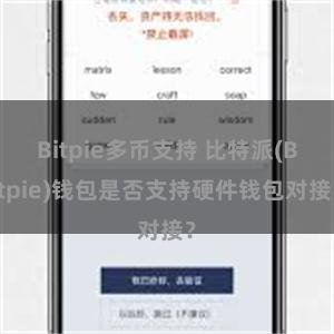 Bitpie多币支持 比特派(Bitpie)钱包是否支持硬件钱包对接？